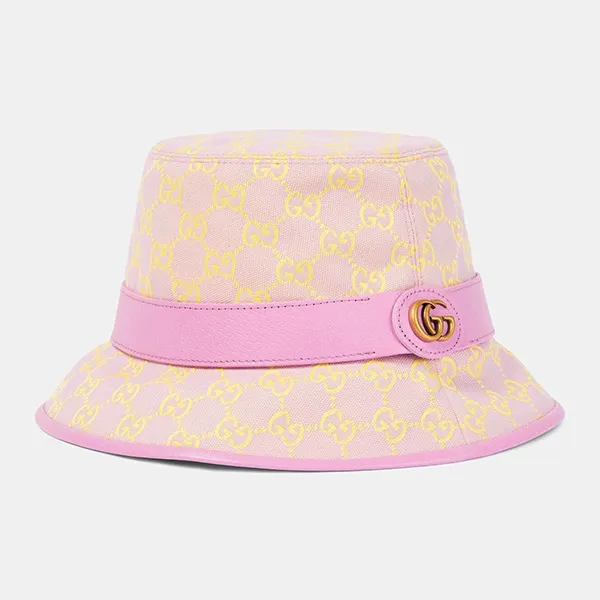 Mũ Gucci GG Canvas Bucket Hat Màu Tím Vàng Size S