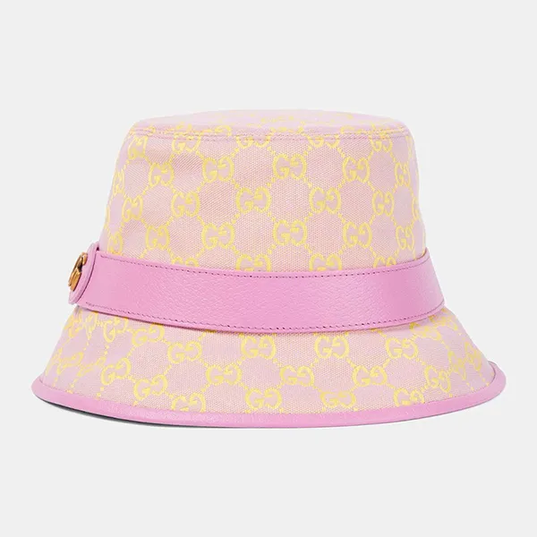 Mũ Gucci GG Canvas Bucket Hat Màu Tím Vàng Size S