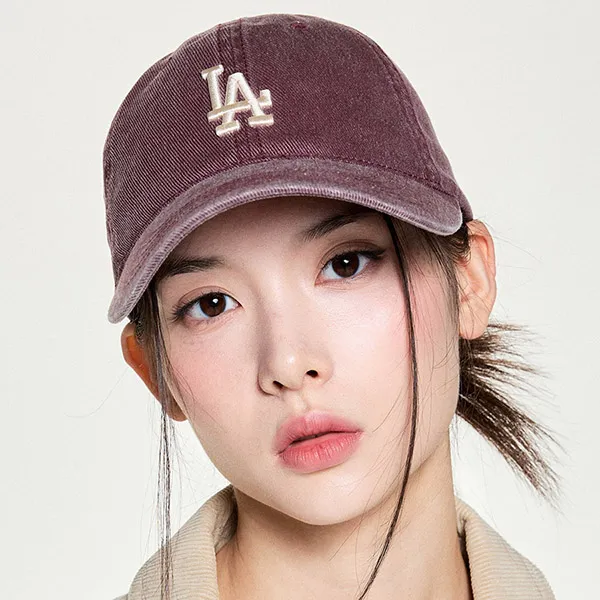 Mũ MLB Basic Washed Unstructured Ball Cap LA Dodgers 3ACPVV14N-07WID Màu Đỏ Thẫm