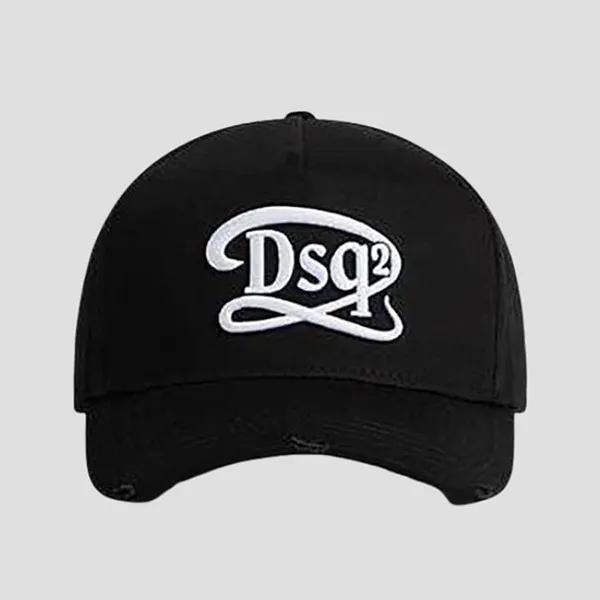 Mũ Nam Dsquared2 Black With Logo Embroidered BCM0800 05C00001 M063 Màu Đen
