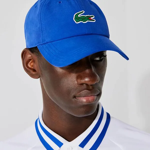 Mũ Nam Lacoste Men's Tennis x Novak Djokovic Cap RK2450-51-3FB Màu Xanh Blue