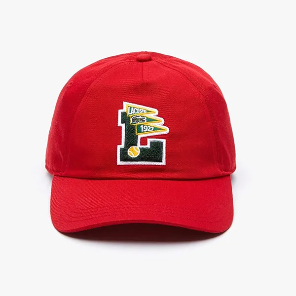 Mũ Nam Lacoste Sport Men's Printed Cap RK7411-51-5SX Màu Đỏ