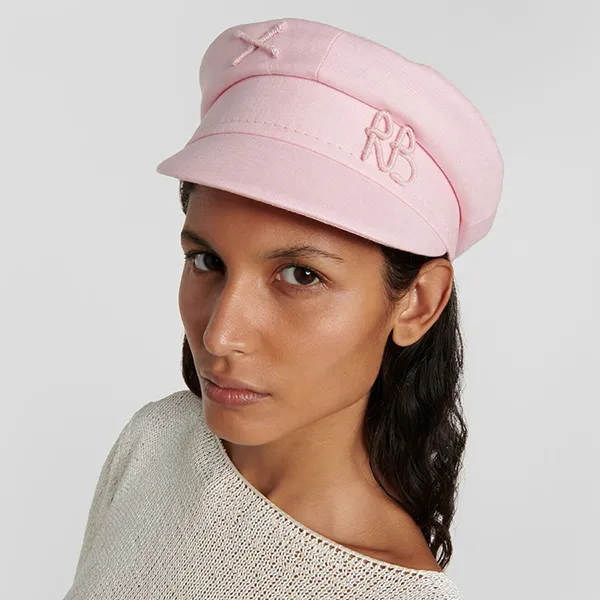 Mũ Nồi Nữ Ruslan Baginskiy Linen Baker Boy Hat Màu Hồng Size S