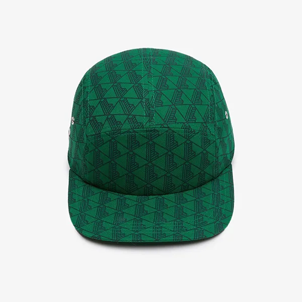 Mũ Unisex Lacoste Monogram Print Twill Jockey Cap Green RK1722-QIJ Màu Xanh Lá Size M