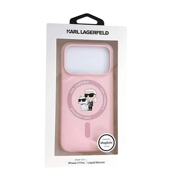 Ốp Điện Thoại Karl Lagerfeld Case With Phone 17 Pro Màu Hồng