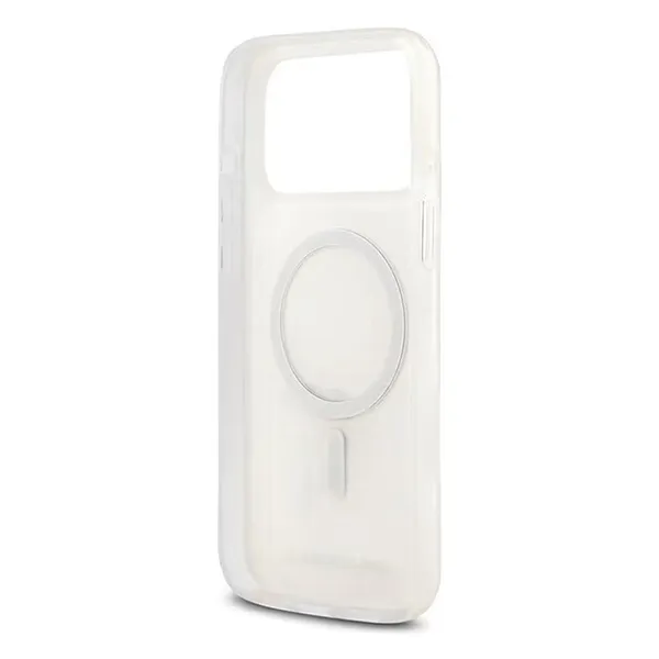 Ốp Điên Thoại Karl Lagerfeld MagSafe Karl & Choupette Heads For iPhone 17 Pro Max Màu Trắng