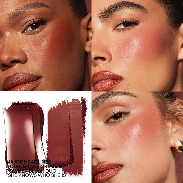 Phấn Má Hồng Patrick Ta Major Headlines Double Take Crème & Powder Blush Duo She Knows Who She Is Màu Mocha