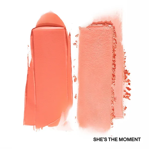 Phấn Má Hồng Patrick Ta Major Headlines Double Take Crème & Powder Blush Duo She's The Moment Màu Cam Đào