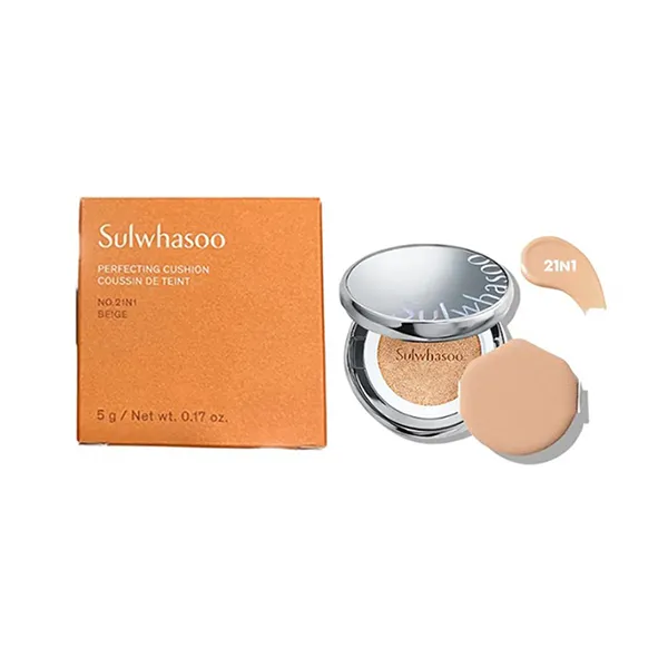 Phấn Nước Sulwhasoo Perfecting Cushion Dou Mini Tone 21N1- Beige, 5g