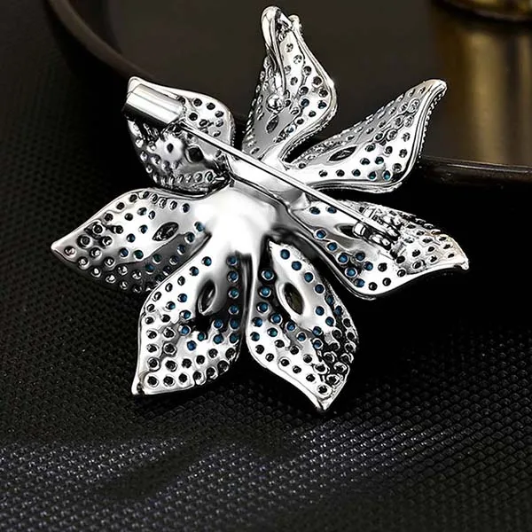 Pin Cài Áo Meri Blue Blossom BR898 Màu Xanh