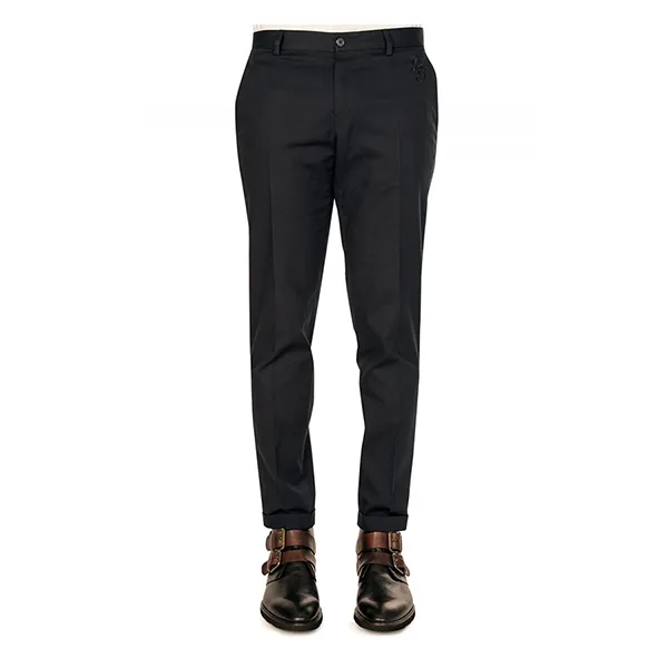 Quần Dài Nam Dolce & Gabbana D&G Cotton Stretch Black Trousers Màu Đen Size 50