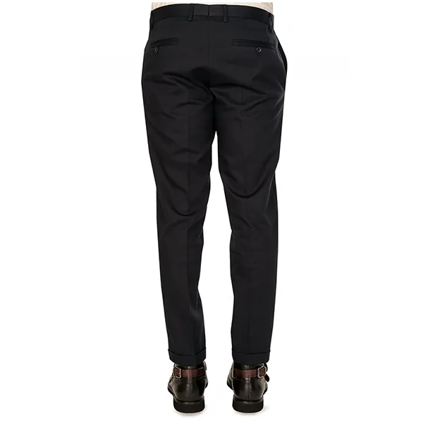 Quần Dài Nam Dolce & Gabbana D&G Cotton Stretch Black Trousers Màu Đen Size 50
