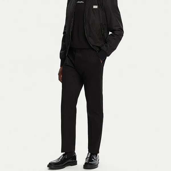 Quần Dài Nam Dolce & Gabbana D&G Trousers Black Regular Fit Màu Đen Size 44
