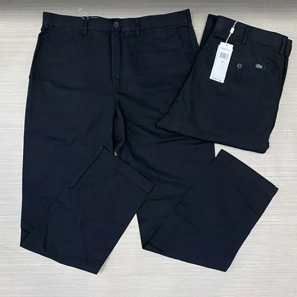 Quần Dài Nam Lacoste Men's Classic Slim Fit Stretch Màu Xanh Đen Size 34