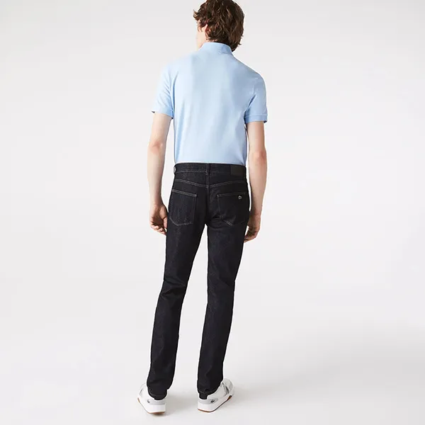 Quần Jean Nam Lacoste Slim Fit Stretch Cotton Denim Jeans HH2704 - ML4 Màu Xanh Đậm Size 32