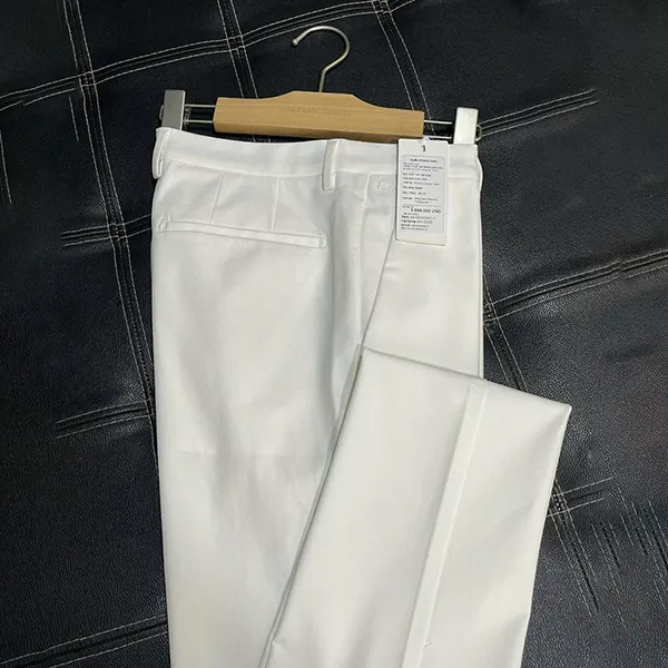 Quần Kaki Nam Giovanni GCN0041-1WH Màu Trắng Size 32
