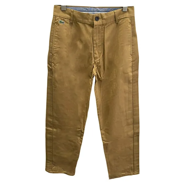 Quần Kaki Nam Lacoste Chinos with Side Lines HH4016 Màu Nâu Vàng Size 30