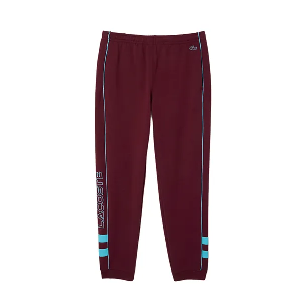 Quần Nỉ Nam Lacoste Jogger Tracksuit Pants With Embroidery XH1431-51 RIS Màu Đỏ - Xanh Blue Size 2