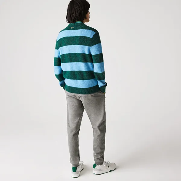 Quần Nỉ Nam Lacoste Pennants L Badge Fleece Tracksuit Pants XH7442 Màu Xám Size 3