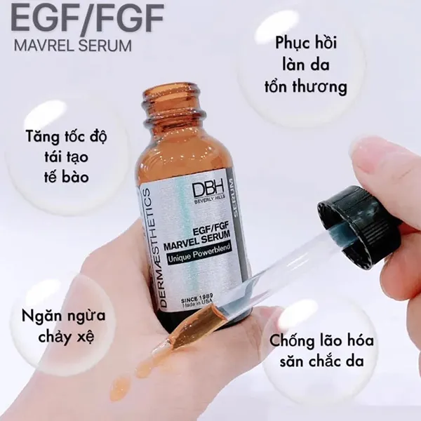 Serum Tế Bào Gốc Hỗ Trợ Tăng Cường Tái Tạo Da DBH EGF/FGF Marvel 29ml