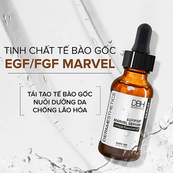 Serum Tế Bào Gốc Hỗ Trợ Tăng Cường Tái Tạo Da DBH EGF/FGF Marvel 29ml
