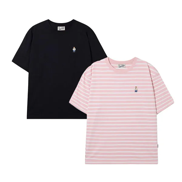 Set 2 Áo Phông WHOAU WHRSF4951U Màu Đen - Hồng