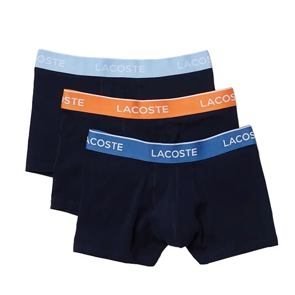 Set 3 Quần Lót Nam Lacoste Boxer 5H3401-51-LXM Màu Xanh Size S