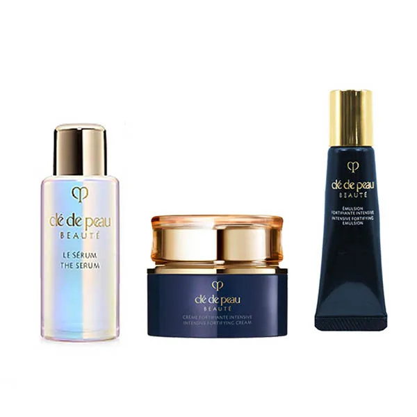 Set Chăm Sóc Da Clé De Peau (Emulsion 12ml + The Serum 7ml + Kem Đêm Intensive Fortifying Cream 5ml) 3 Món