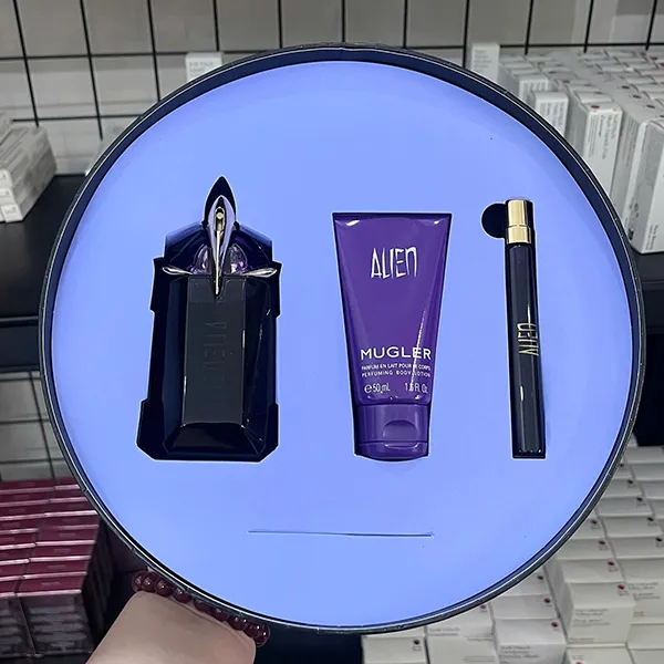 Set Nước Hoa + Dưỡng Thể Thierry Mugler Alien Eau De Parfum Luxury 3 Món