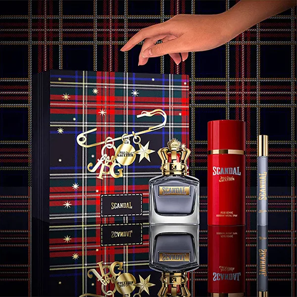 Set Nước Hoa Nam Jean Paul Gaultier Scandal Pour Homme EDT 150ml + 10ml Và Xịt Khử Mùi Deodorant Spary 150ml