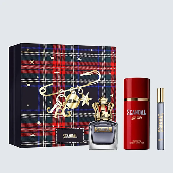 Set Nước Hoa Nam Jean Paul Gaultier Scandal Pour Homme EDT 150ml + 10ml Và Xịt Khử Mùi Deodorant Spary 150ml