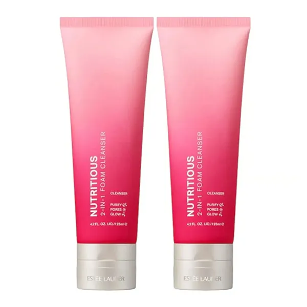 Set Sữa Rửa Mặt Estée Lauder Nutritious 2-in-1 Foam Cleanser 2 x 125ml (Batch Code: L73)