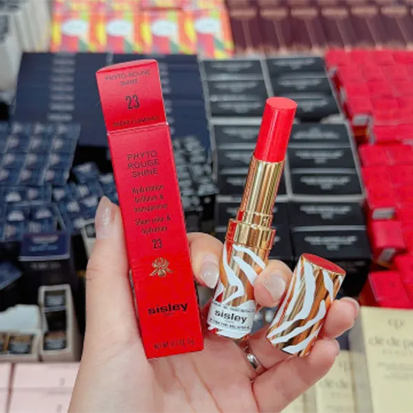 Son Bóng Sisley Paris Phyto-Lip Rouge Shine 23 Sheer Flamingo Màu Hồng