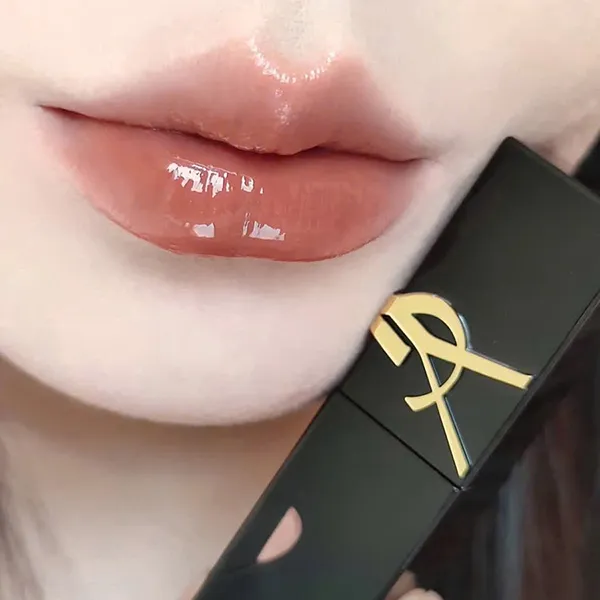 Son Bóng Yves Saint Laurent YSL The Inks Vinyl Cream Lip 443 Pop The Nude Màu Cam Nude