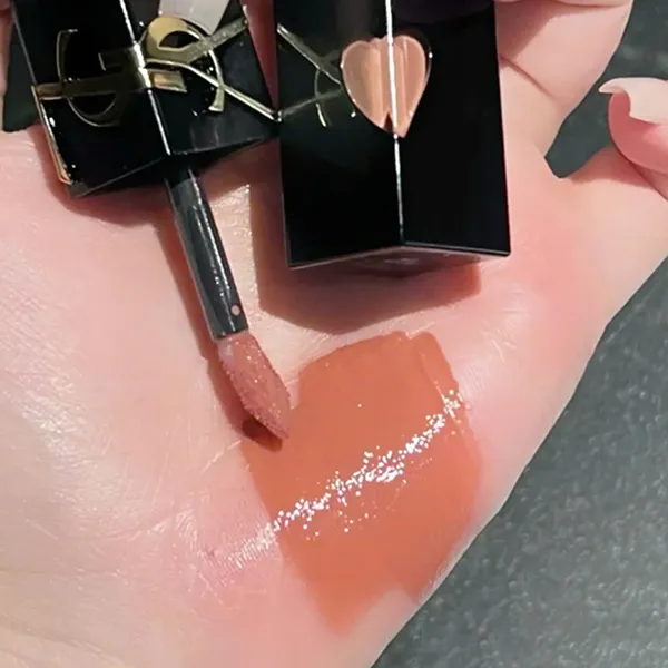 Son Bóng Yves Saint Laurent YSL The Inks Vinyl Cream Lip 443 Pop The Nude Màu Cam Nude