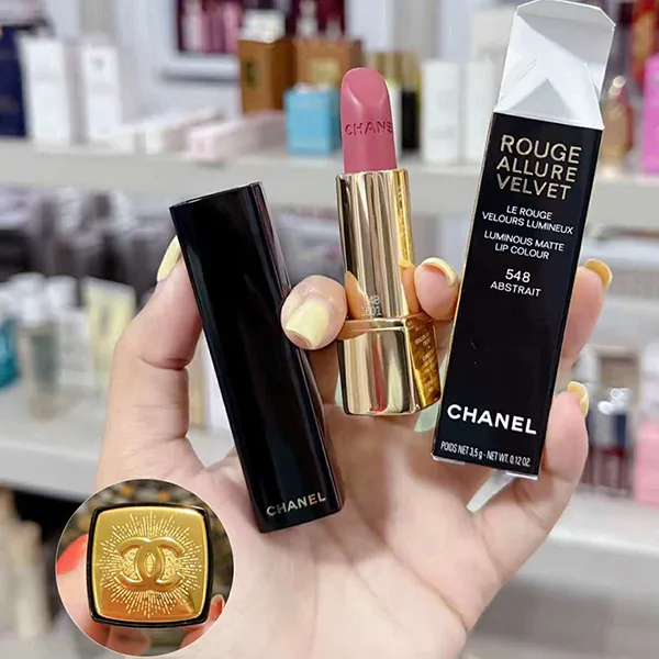 Son Chanel Rouge Allure Velvet Luminous Matte Lip Colour 548 Abstrait Màu Hồng Gỗ