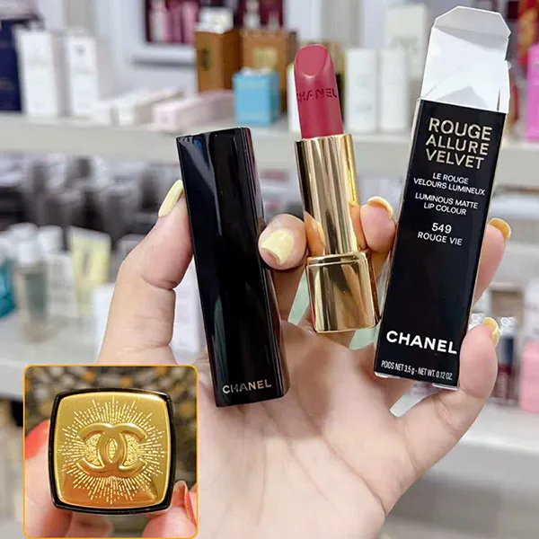 Son Chanel Rouge Allure Velvet Luminous Matte Lip Colour 549 Rouge Vie Màu Đỏ Đất