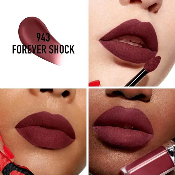 Son Dior Rouge Forever Liquid 943 Forever Shock Màu Đỏ Mận