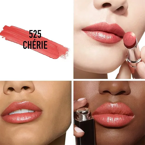 Son Dưỡng Dior Addict Lipstick 525 Chérie Màu Hồng Đào