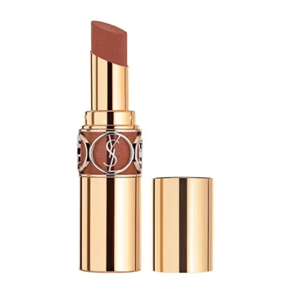 Son Dưỡng Yves Saint Laurent YSL Rouge Volupté Shine 121 Beige Satin Màu Cam Đất