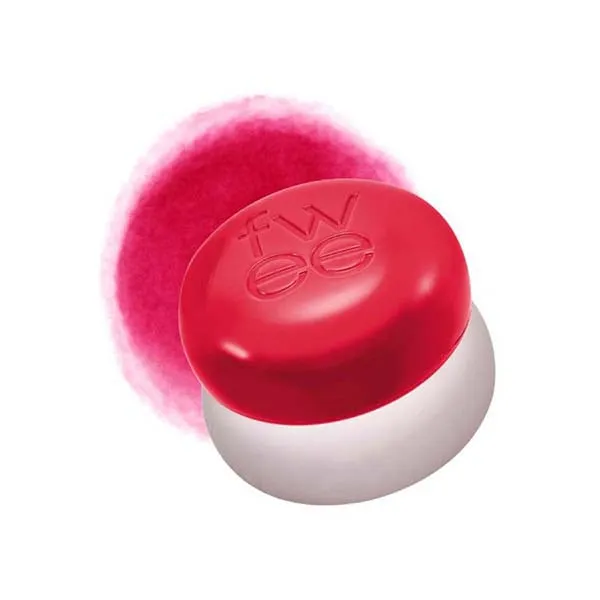 Son Kem Fwee Lip & Cheek Blurry Pudding Pot + Blending Brush RD02 Mule Màu Đỏ Hồng