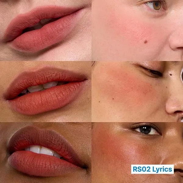 Son Kem Fwee Lip & Cheek Blurry Pudding Pot + Blending Brush RS02 Lyrics Màu Hồng San Hô