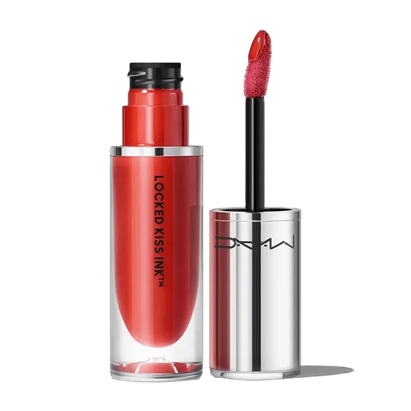 Son Kem MAC Locked Kiss Ink 24HR Lipcolour 95 Vicious Màu Đỏ Cam