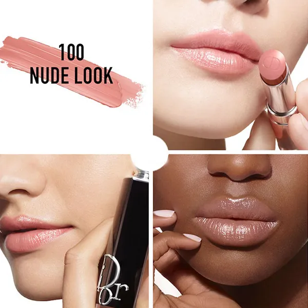 Son Dưỡng Dior Addict Lipstick 100 Nude Look Màu Hồng Nude