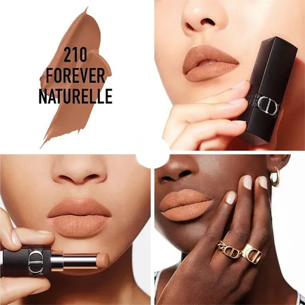 Son Lì Dior Rouge Dior Forever Transfer-Proof Lipstick 210 Forever Naturelle Màu Cam Nude