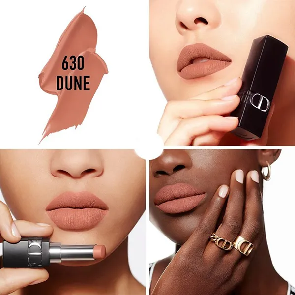 Son Lì Dior Rouge Dior Forever Transfer-Proof Lipstick 630 Dune Màu Hồng Cam Nude