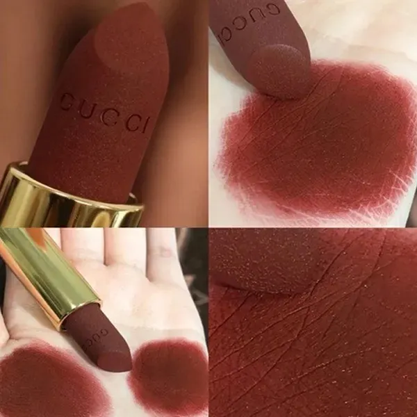 Son Lì Gucci Rouge À Lèvres Mat Lipstick 519 Pauline Red Màu Đỏ Đất
