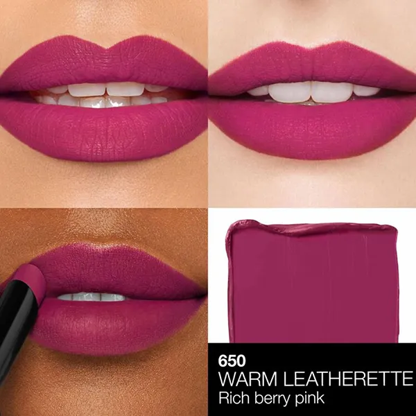 Son Lì Nars Powermatte Lipstick 650 Warm Leatherette Màu Hồng TímLove Màu Hồng Cam Đất