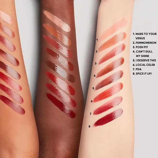 Son MAC Lustreglass Sheer Shine Lipstick 554 Can’t Dull My Shine Màu Nâu