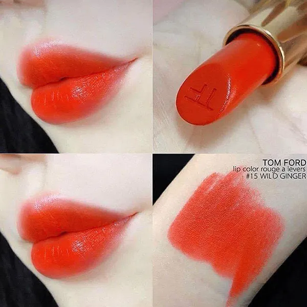 Son Tom Ford Lip Color Matte 15 Wild Ginger Màu Đỏ Cam